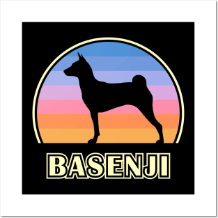 Basenji Vintage Sunset Dog Posters and Art